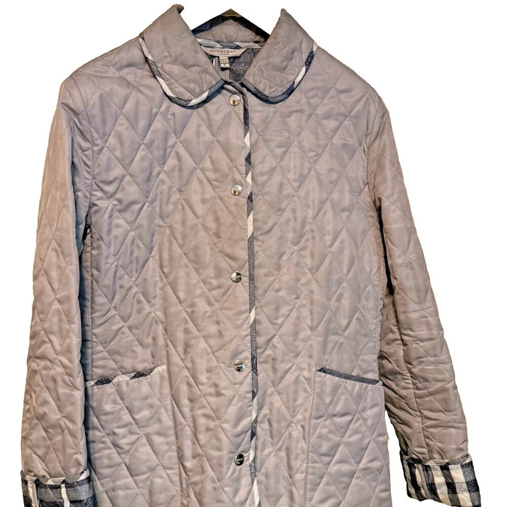 BURBERRY LONDON Women's Quilted Jacket/Coat Blazer Nova Check Size - S